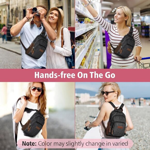 Waterproof Women's Small Convertible Backpack Purse with Multiple Pockets Durabl - Picture 6 of 6